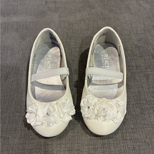 White Kenneth Cole dress shoes.  Toddler Size 7